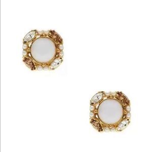 Kate Spade Pearl Studs with Rhinestones